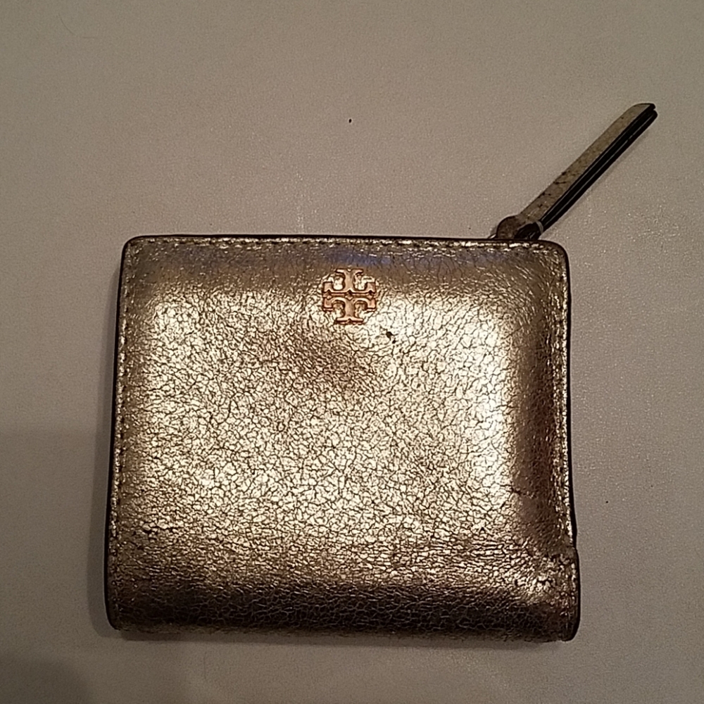 Gold Tory Burch Wallet